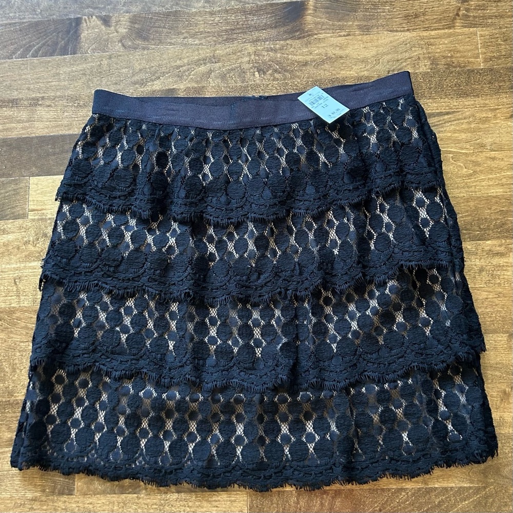 Ann Taylor lace mini skirt, sz 12, new with tags